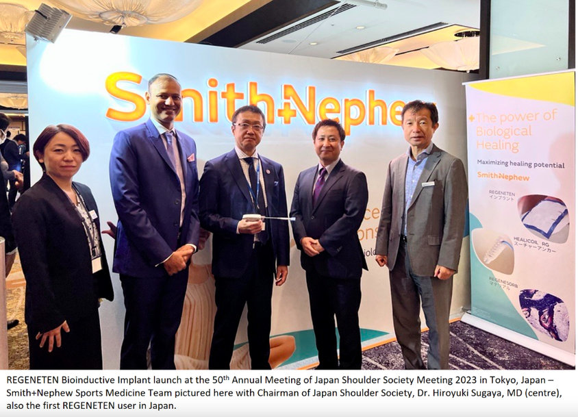SMITH+NEPHEW LAUNCHES REVOLUTIONARY REGENETEN BIOINDUCTIVE IMPLANT IN JAPAN